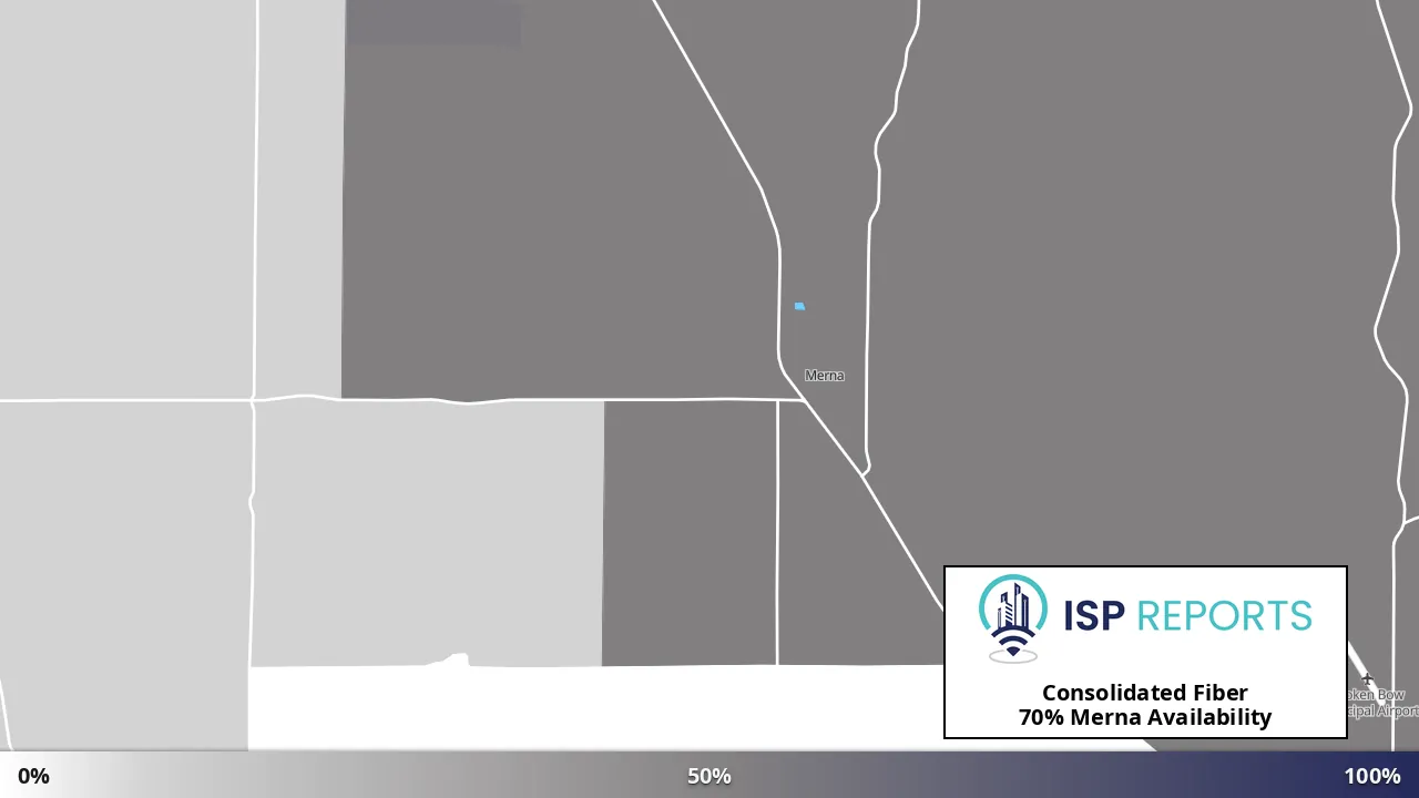 Merna, NE map of internet availability