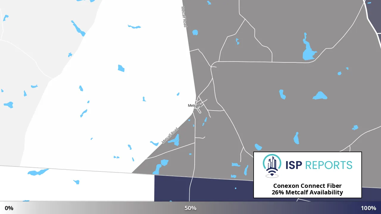 Metcalf, GA map of internet availability