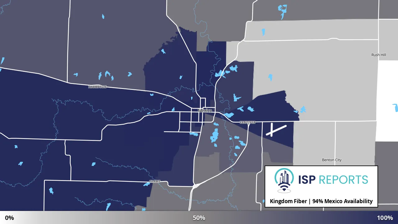 Mexico, MO map of internet availability