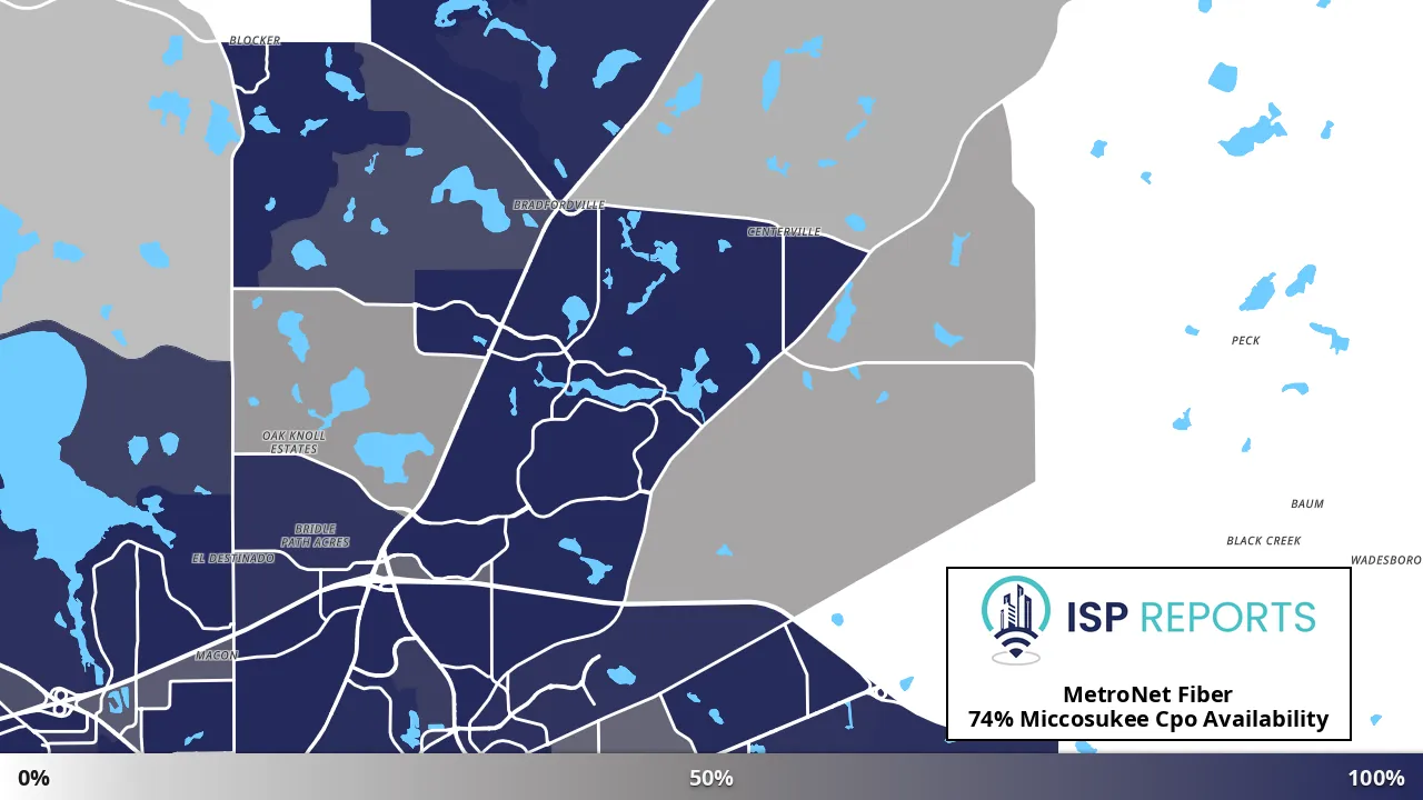 Miccosukee Cpo, FL map of internet availability