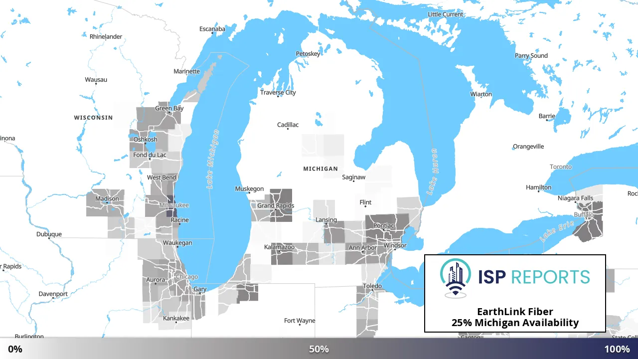 Michigan map of internet availability