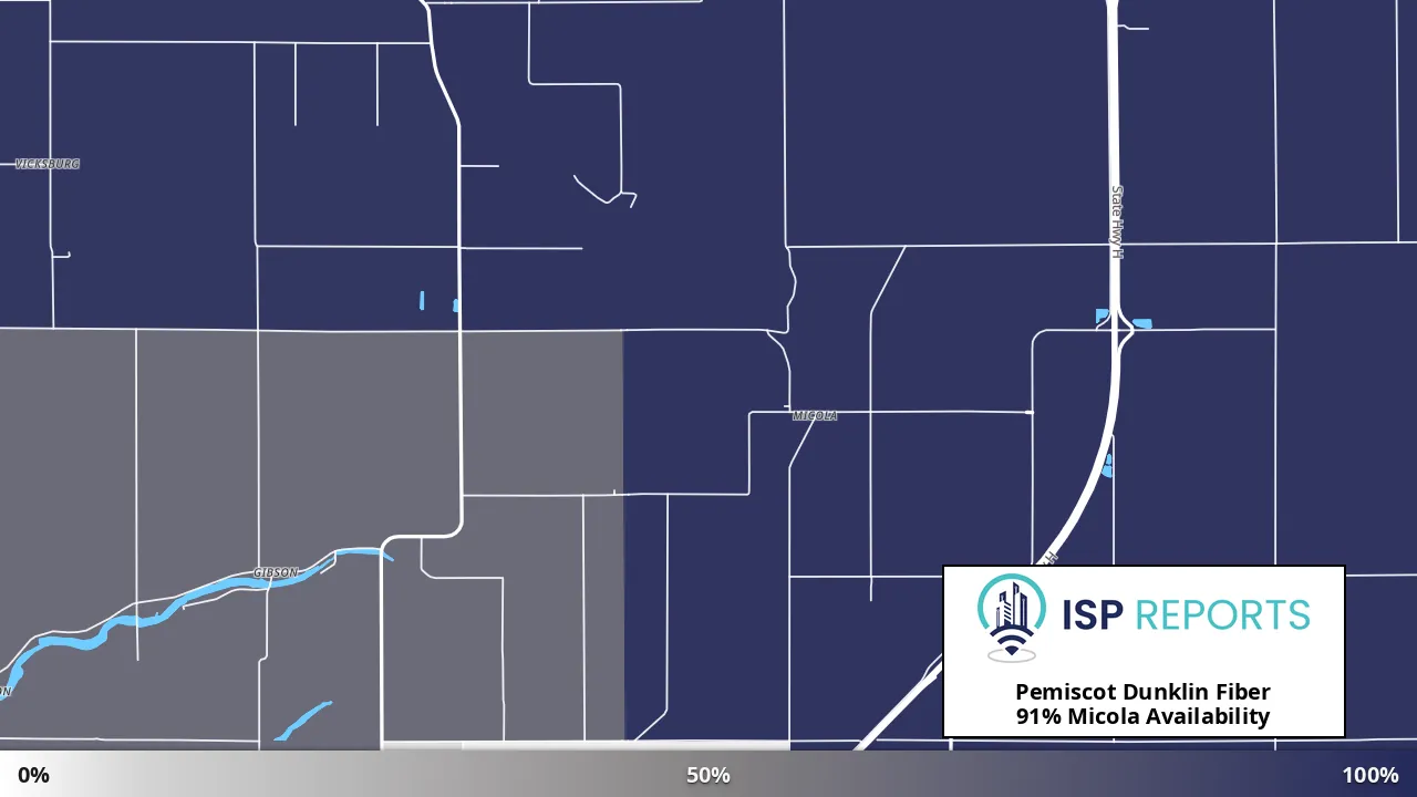 Micola, MO map of internet availability