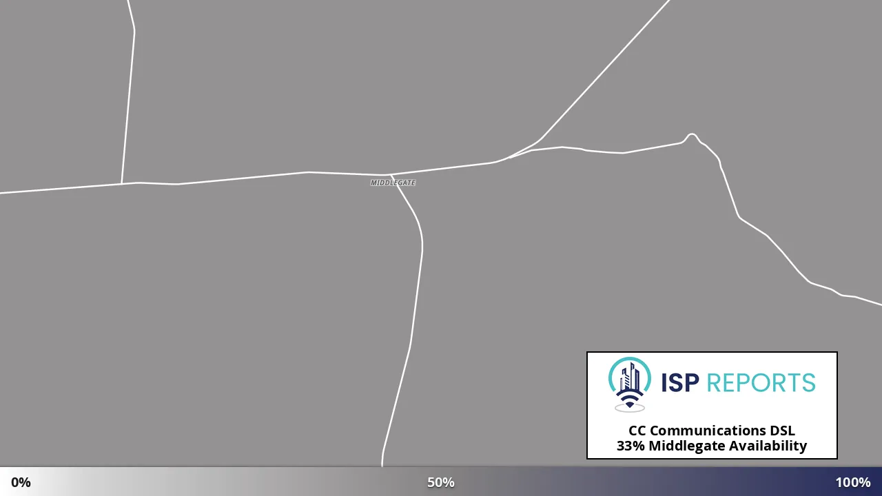 Middlegate, NV map of internet availability