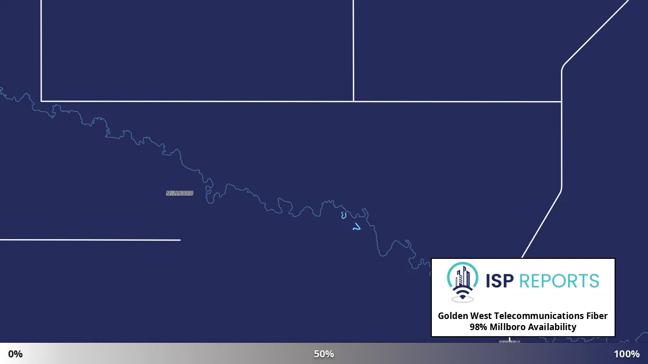 Millboro, SD map of internet availability