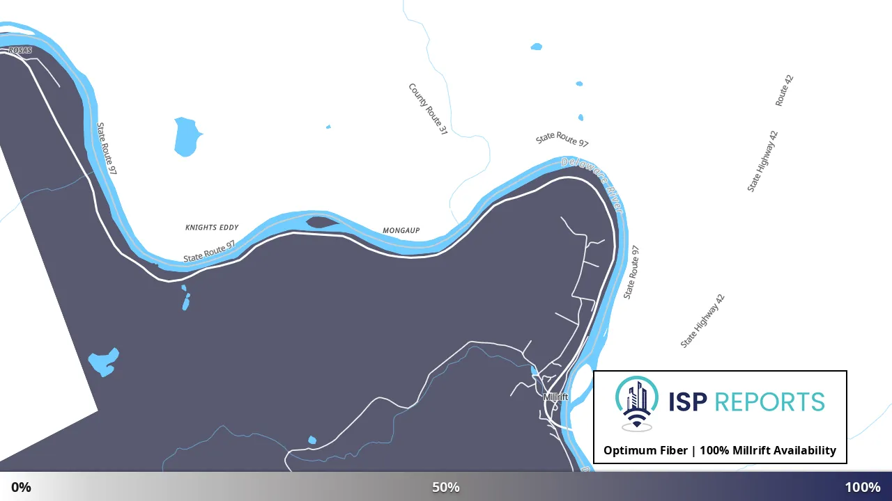 Millrift, PA map of internet availability