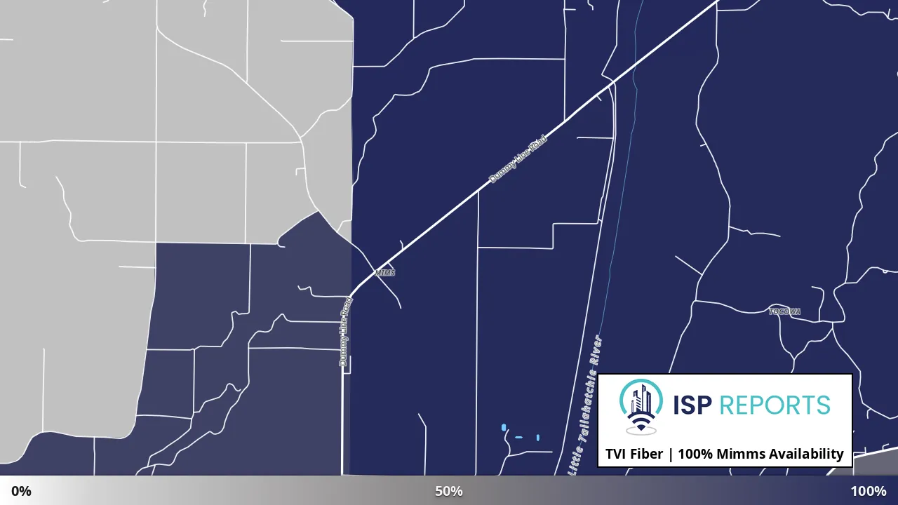 Mimms, MS map of internet availability