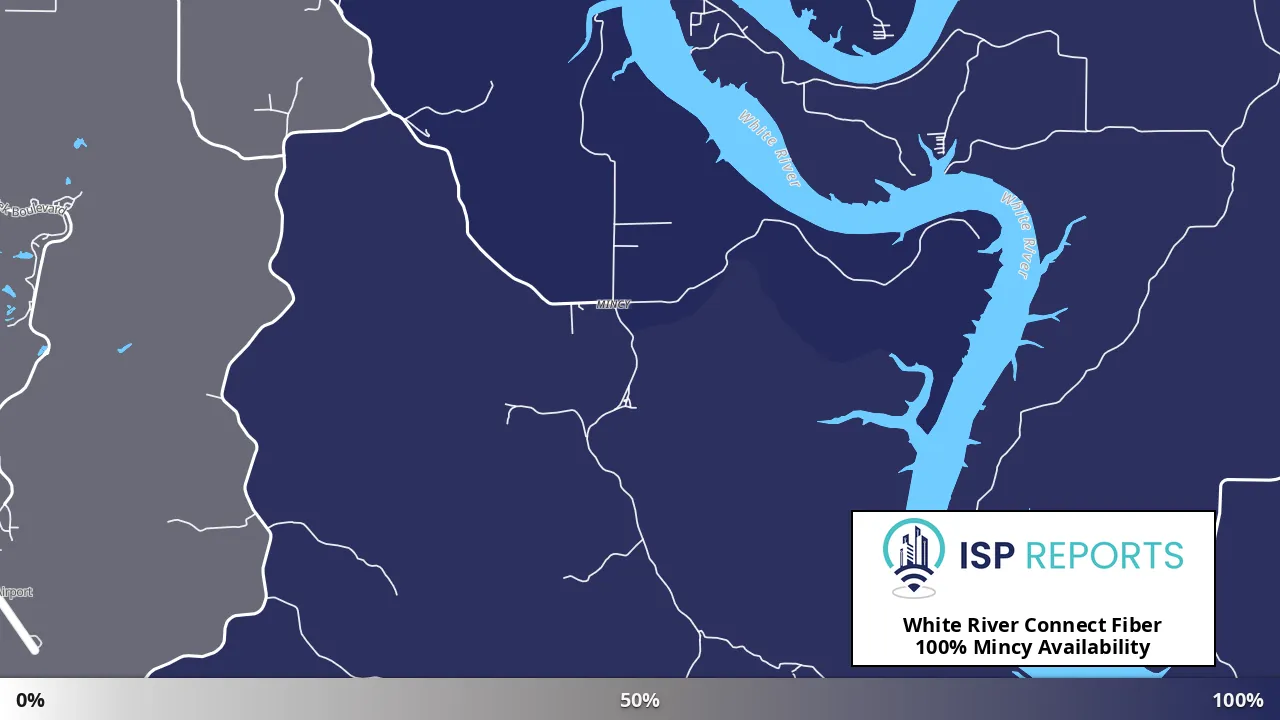 Mincy, MO map of internet availability
