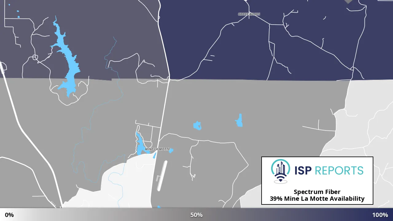 Mine La Motte, MO map of internet availability
