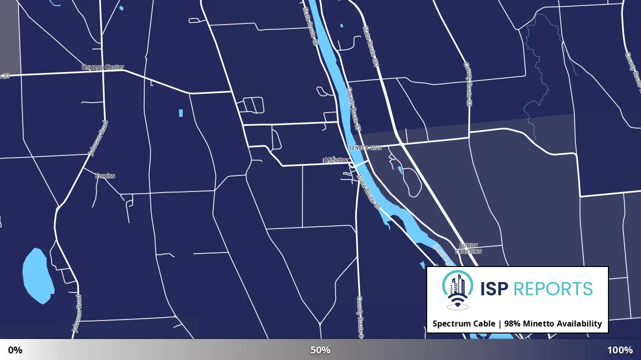 Minetto, NY map of internet availability