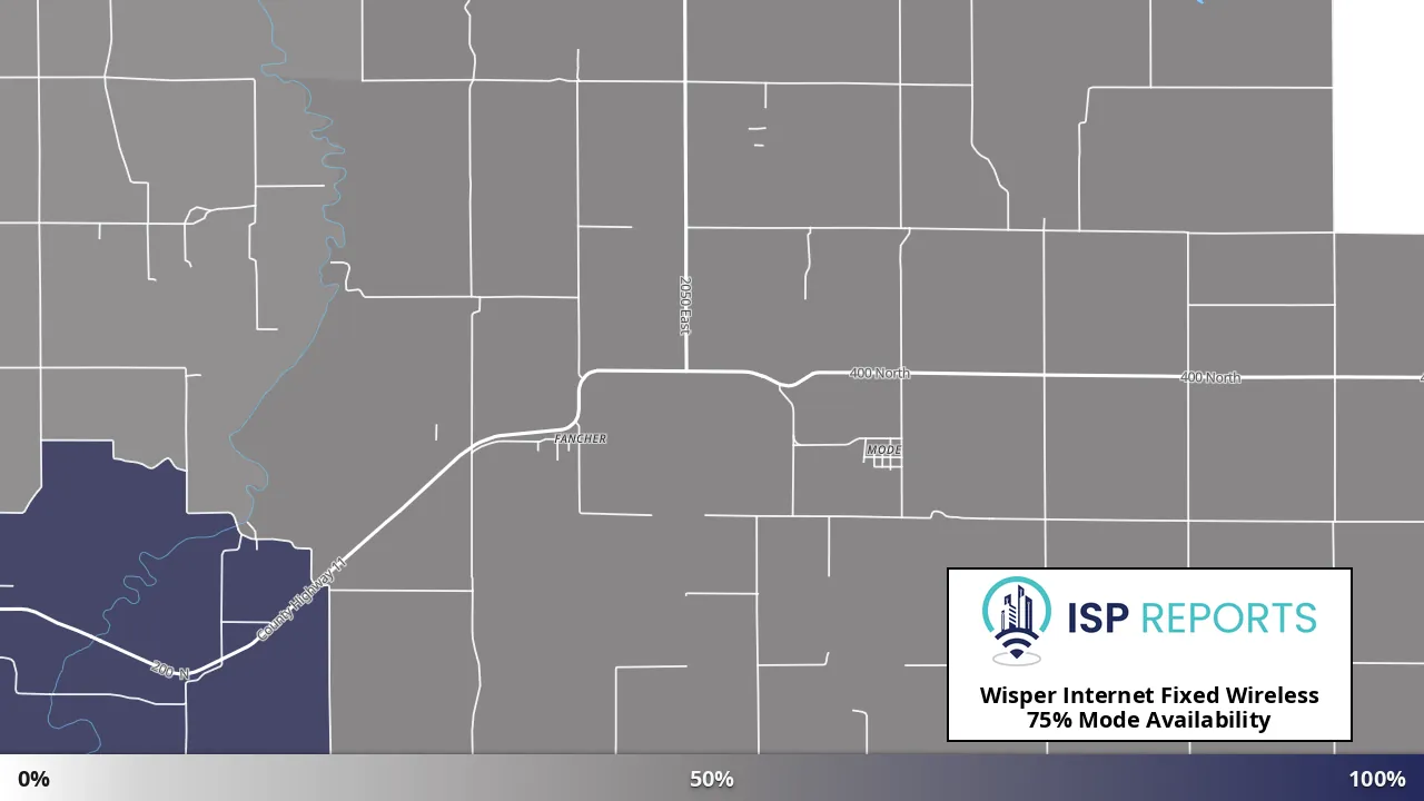 Mode, IL map of internet availability