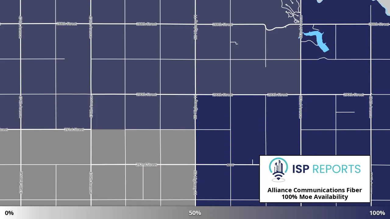 Moe, SD map of internet availability