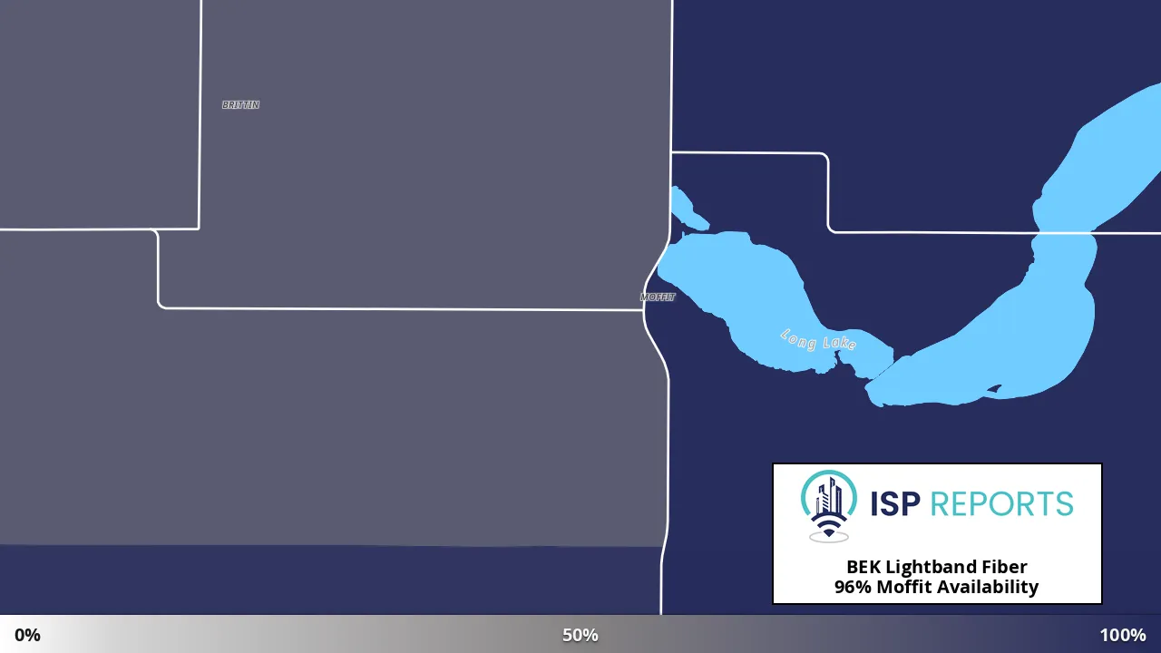 Moffit, ND map of internet availability