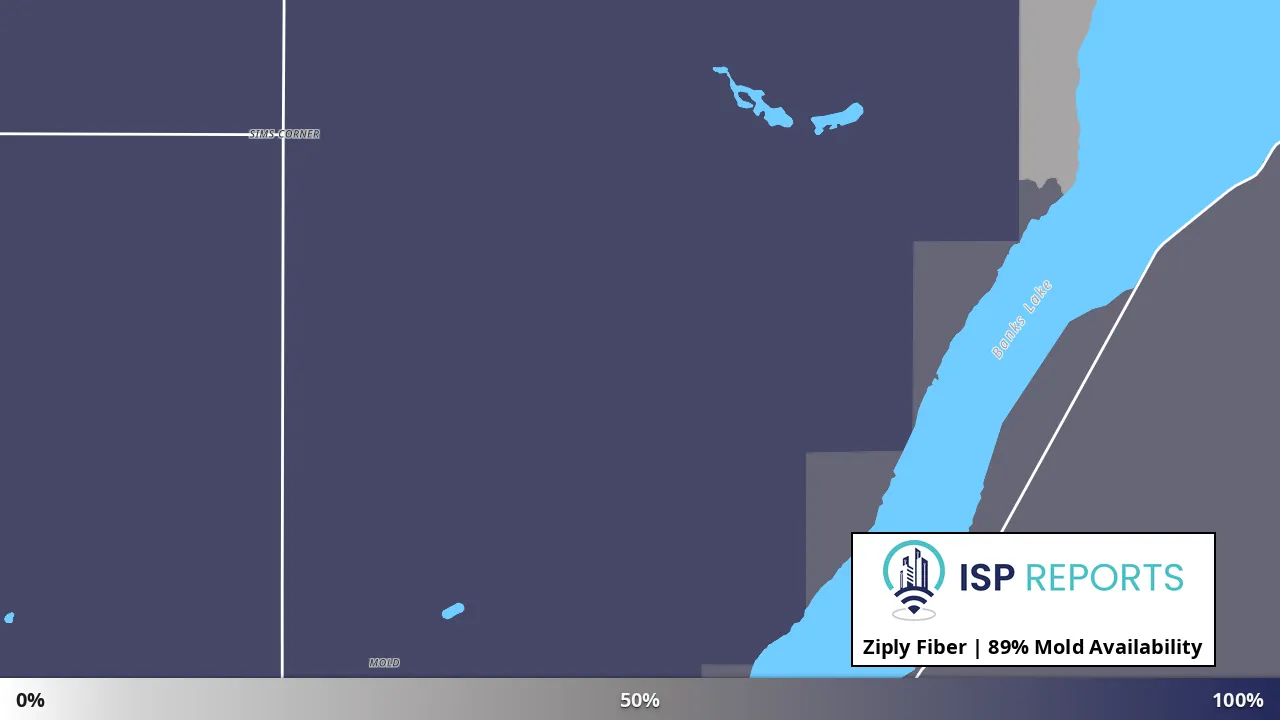 Mold, WA map of internet availability