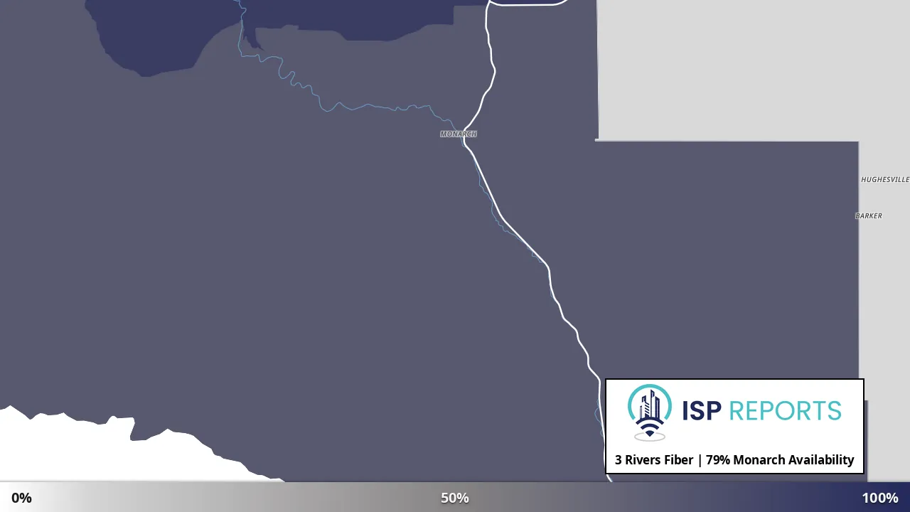 Monarch, MT map of internet availability