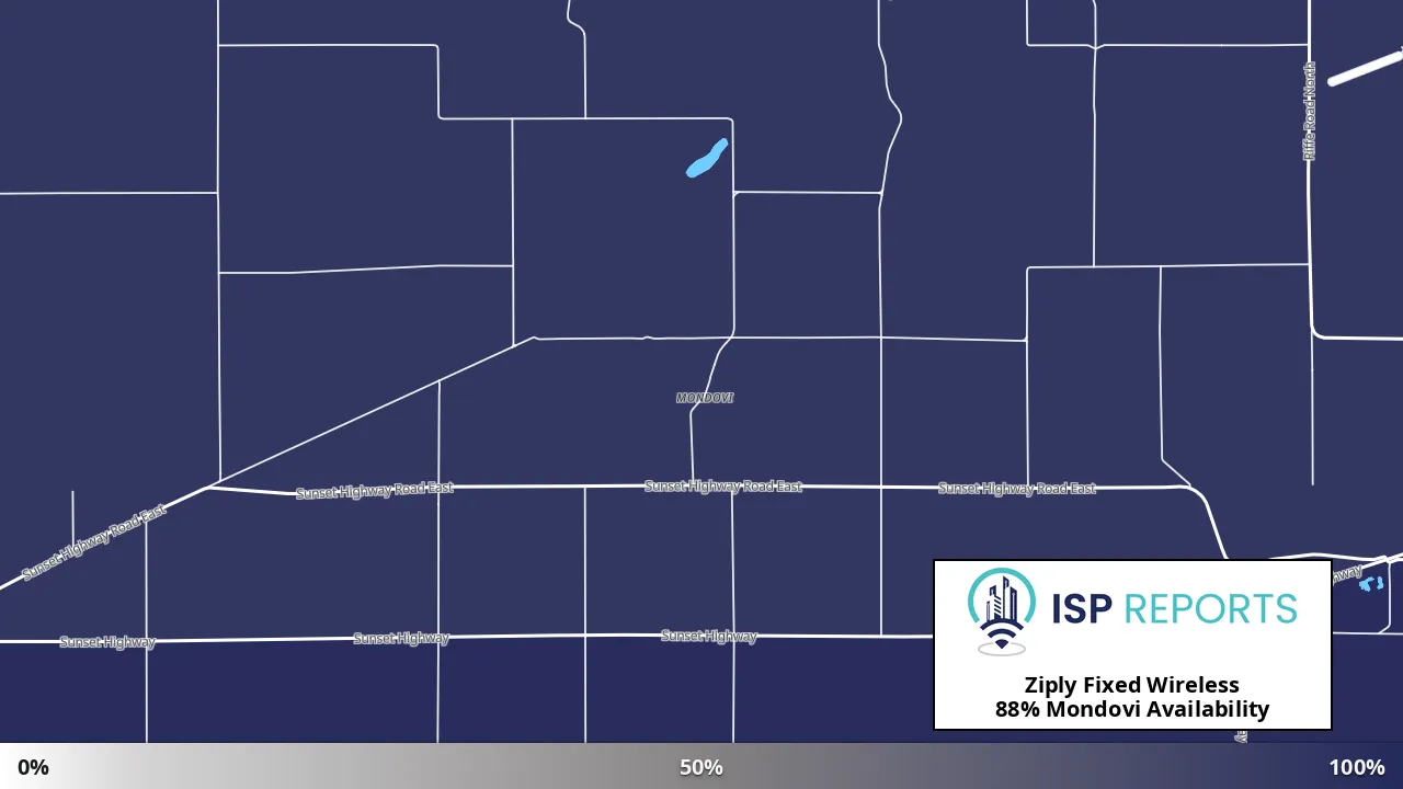 Mondovi, WA map of internet availability