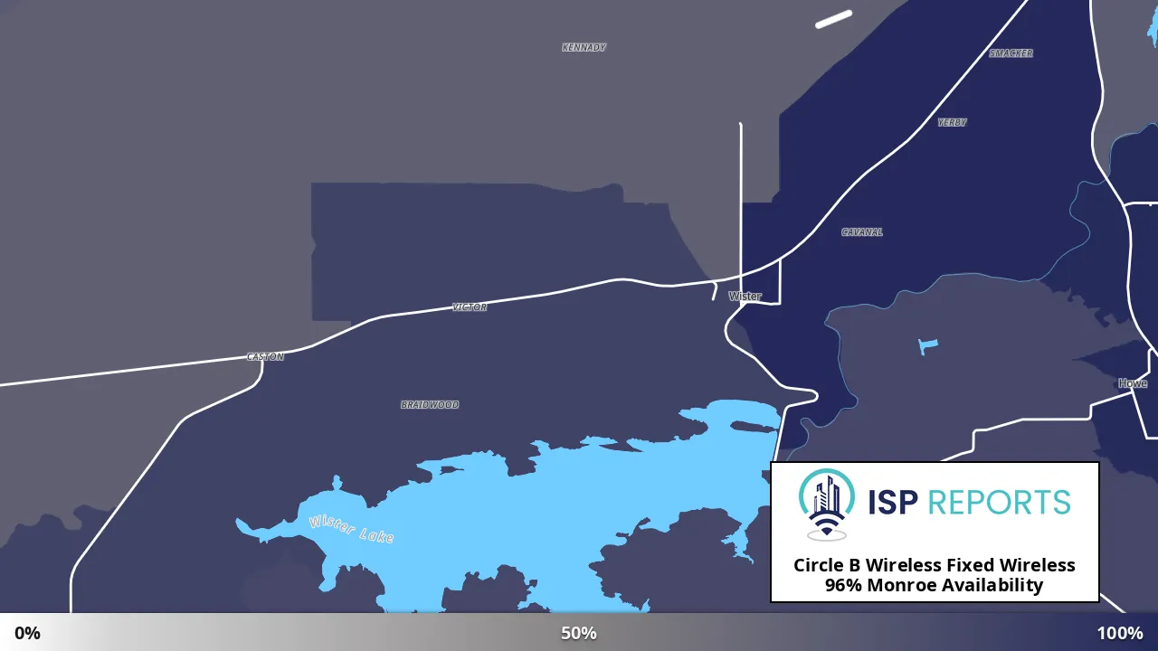 Monroe, OK map of internet availability