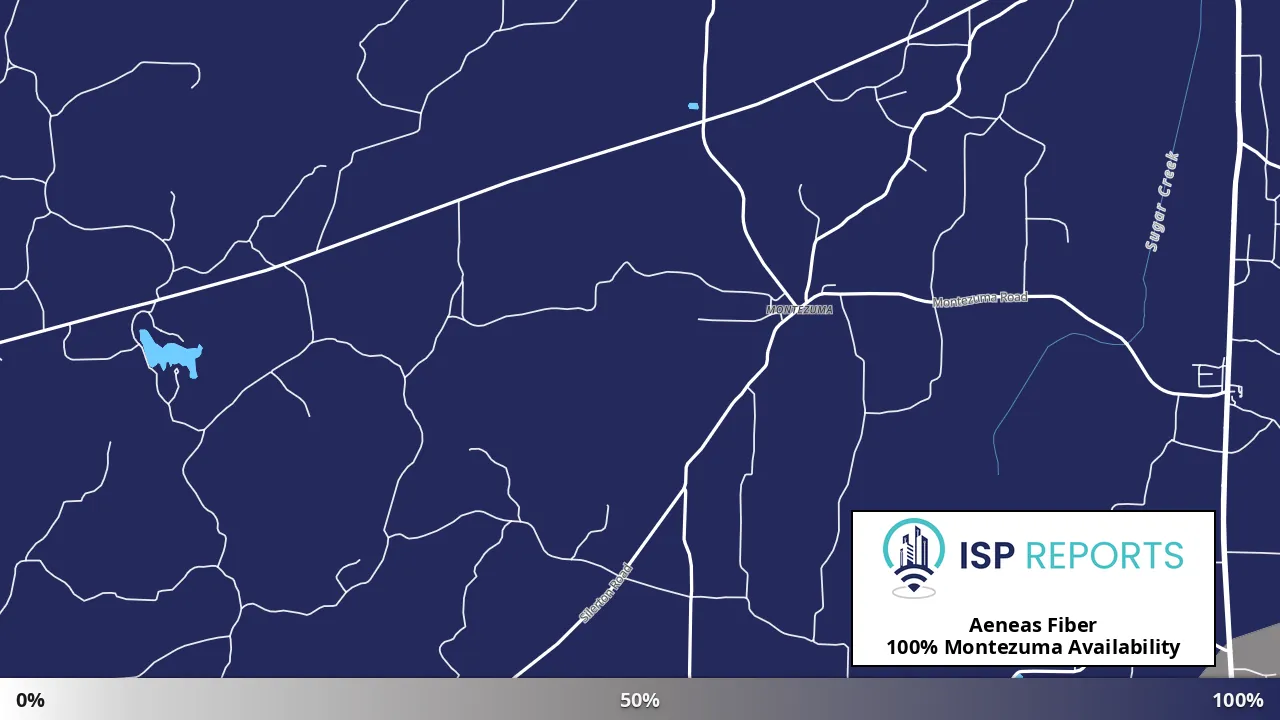 Montezuma, TN map of internet availability