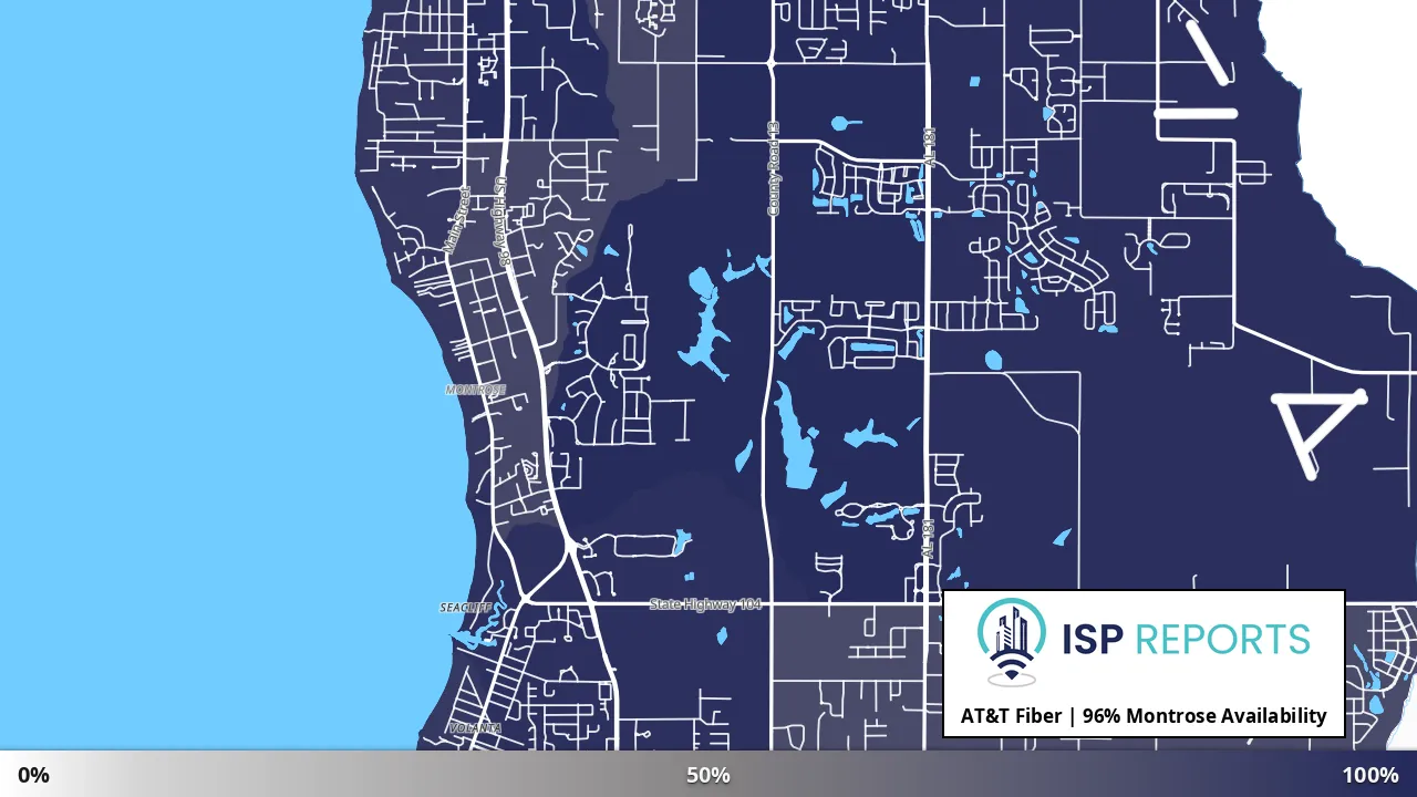 Montrose, AL map of internet availability