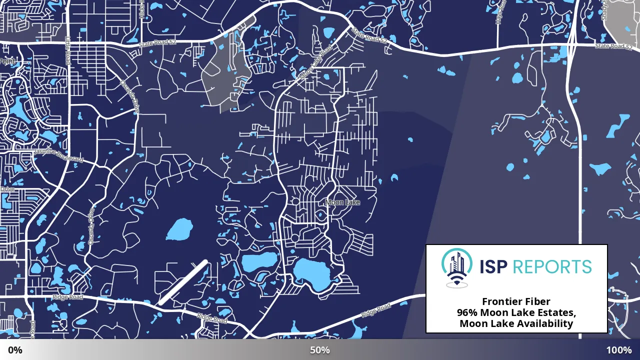 Moon Lake Estates, Moon Lake, FL map of internet availability