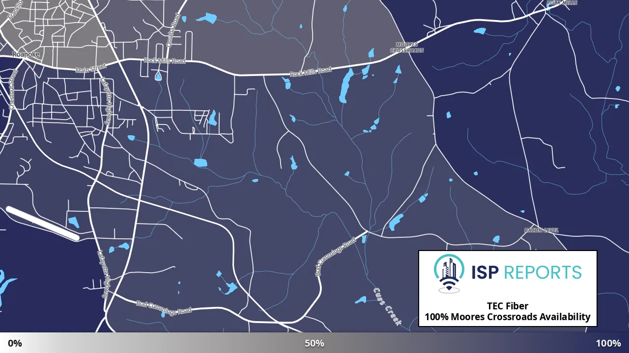 Moores Crossroads, AL map of internet availability