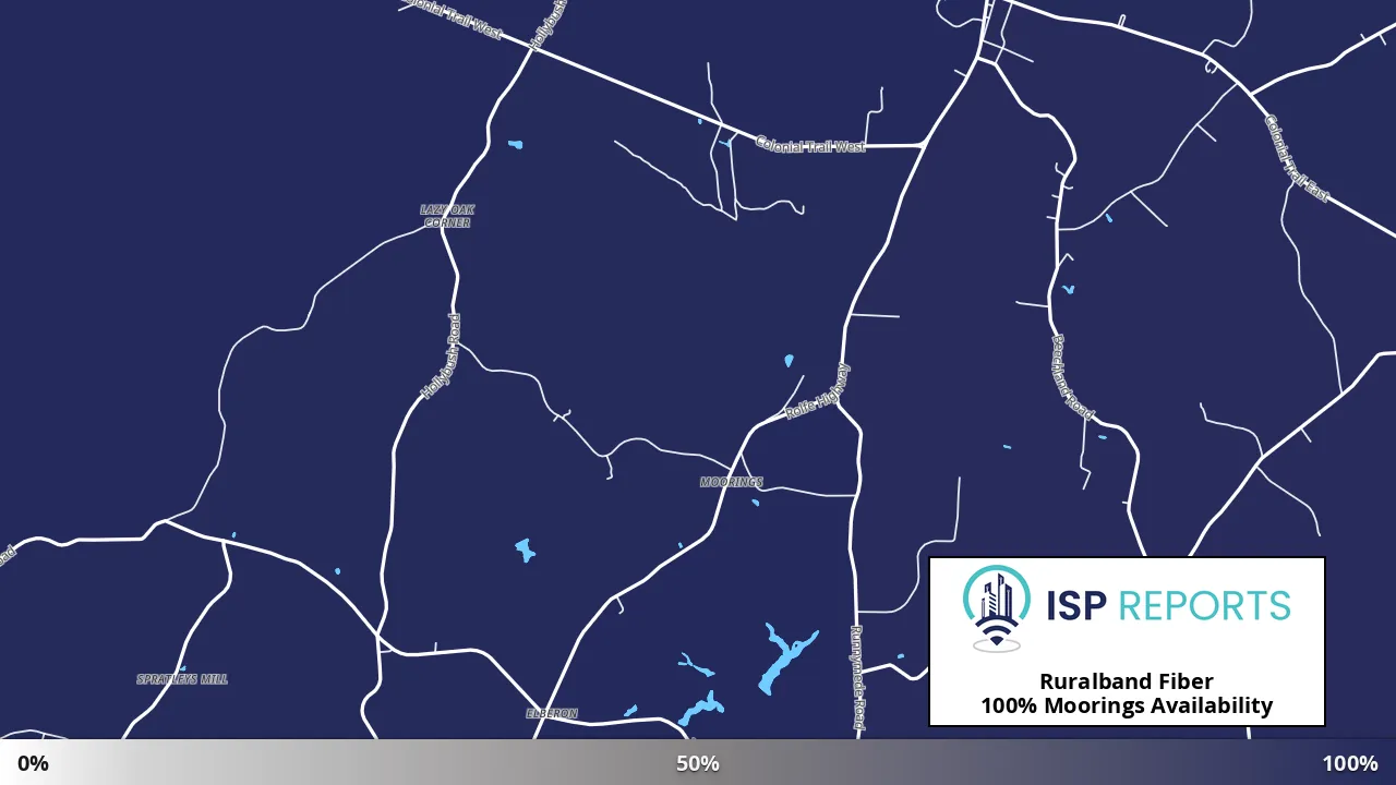 Moorings, VA map of internet availability