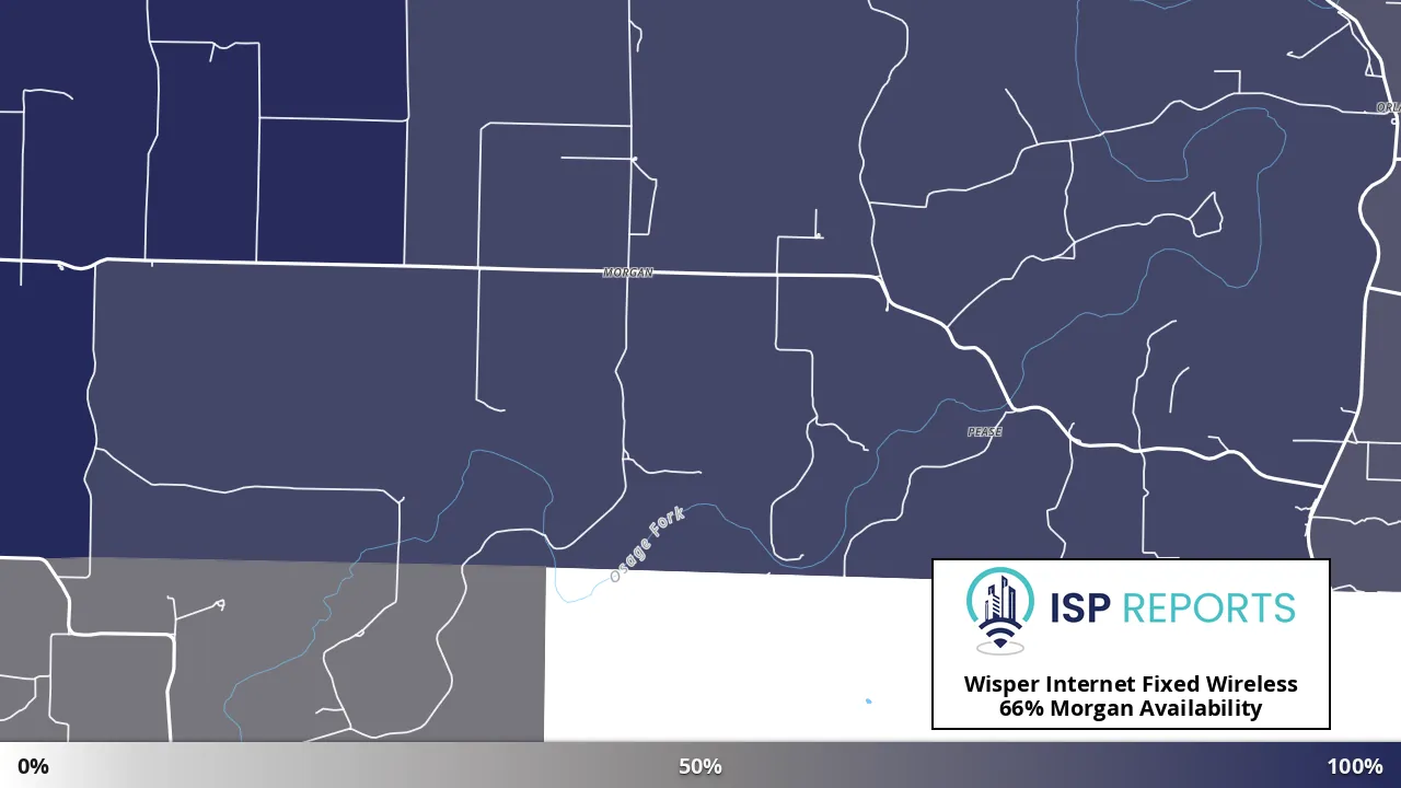 Morgan, MO map of internet availability