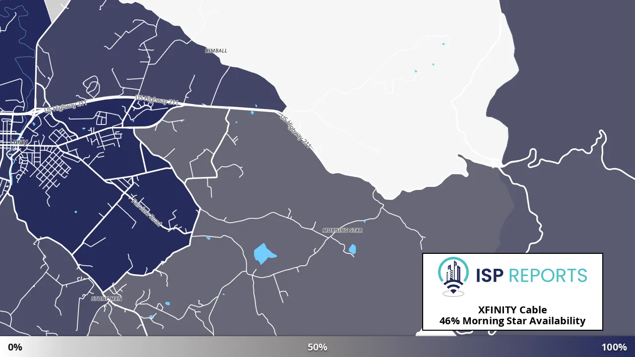 Morning Star, VA map of internet availability