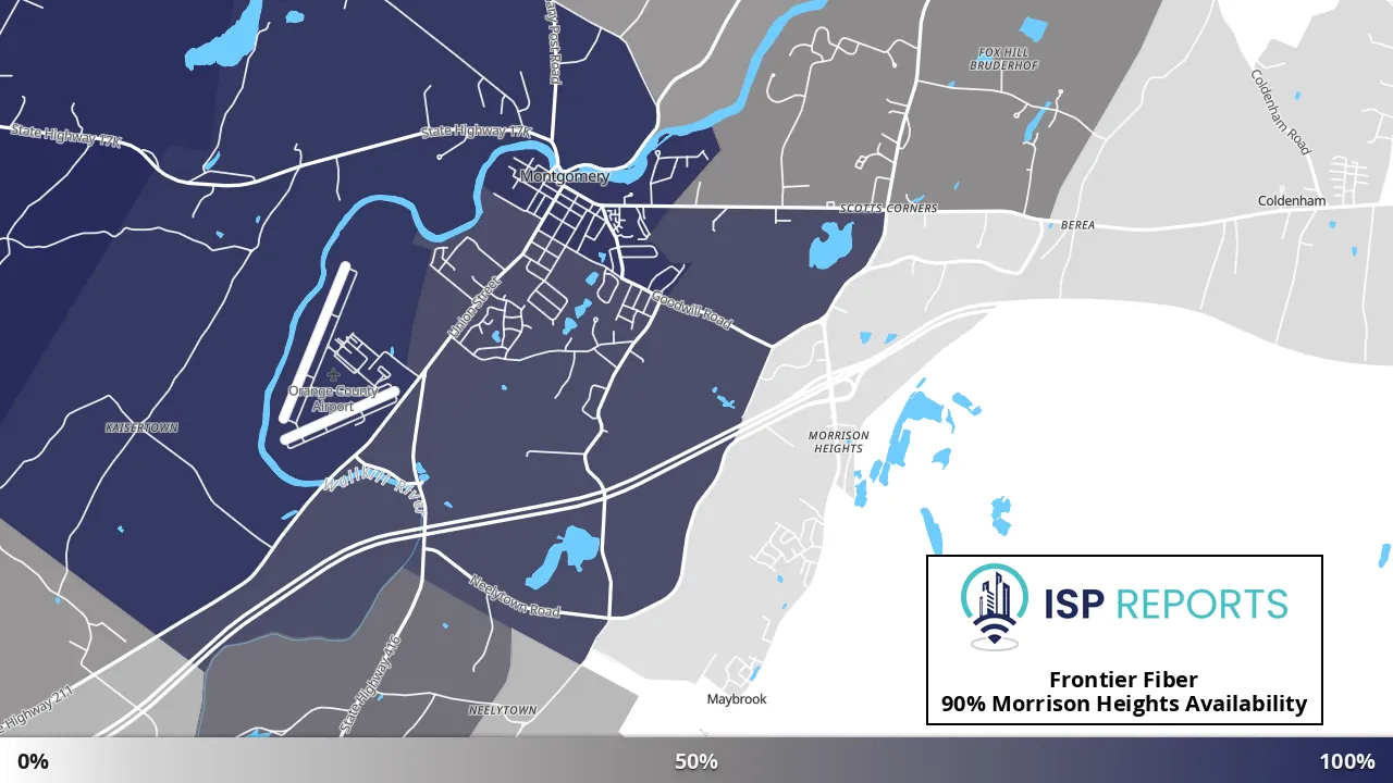 Morrison Heights, NY map of internet availability