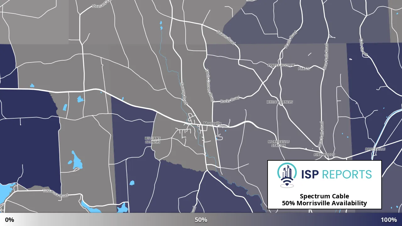 Morrisville, NY map of internet availability