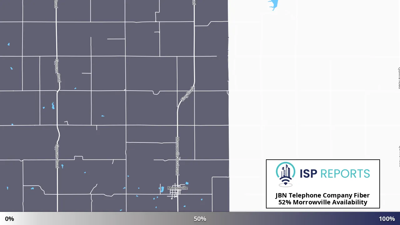 Morrowville, KS map of internet availability