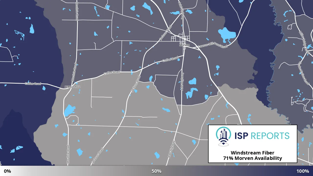 Morven, GA map of internet availability