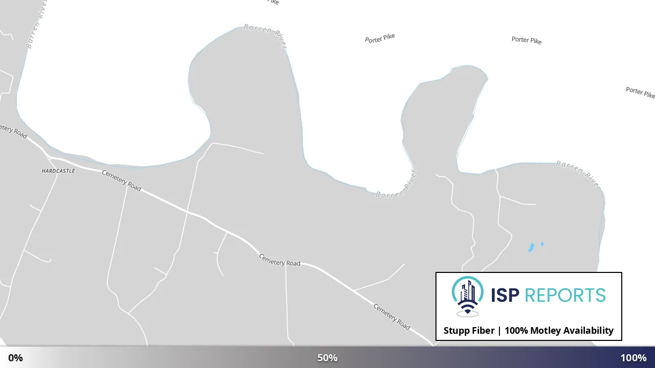 Motley, KY map of internet availability