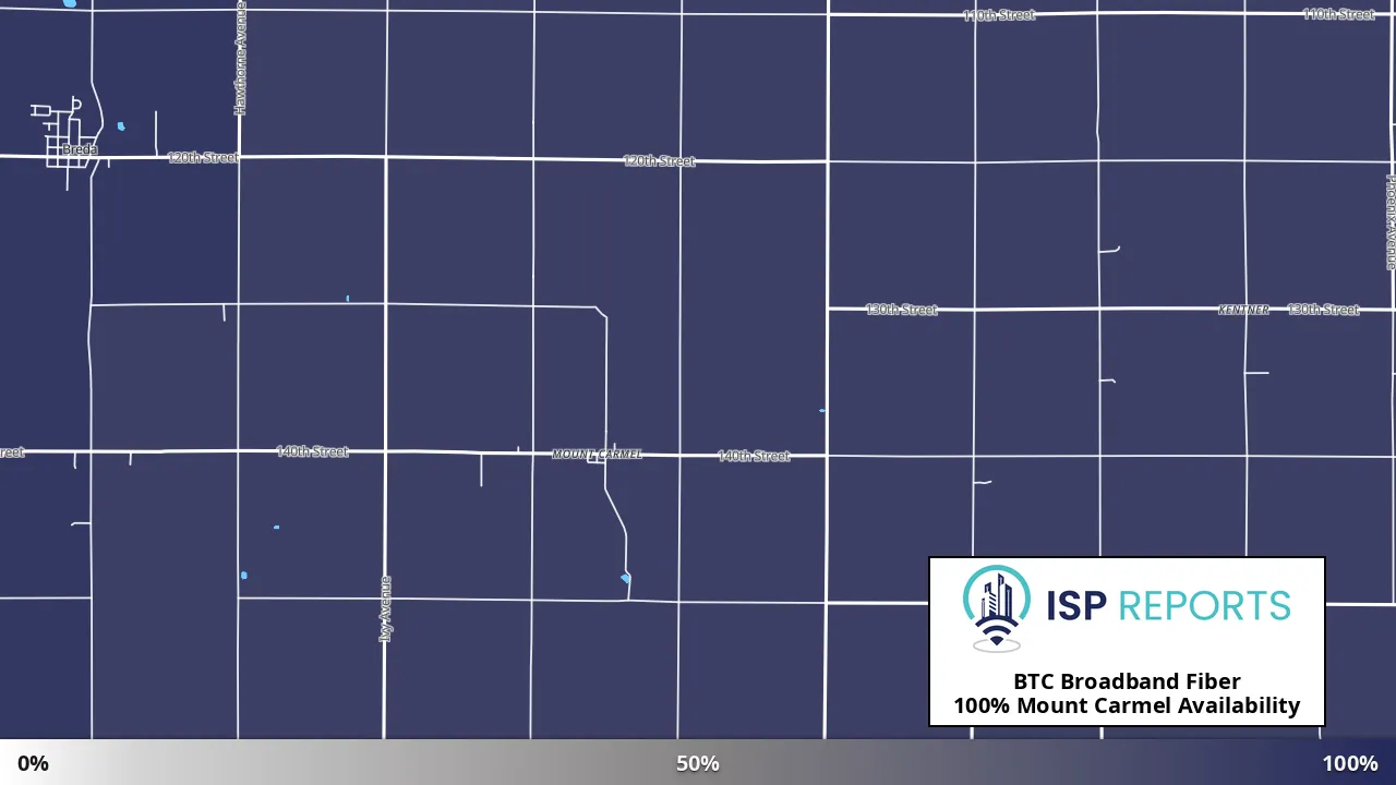 Mount Carmel, IA map of internet availability