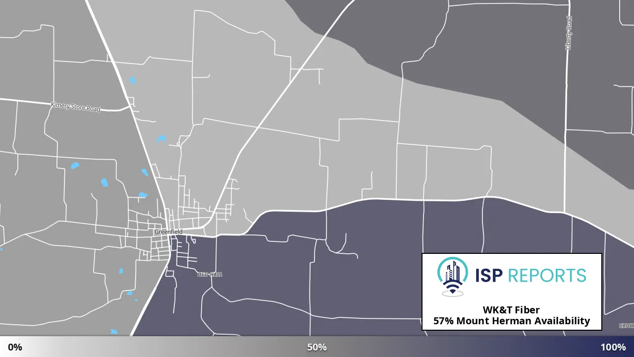 Mount Herman, TN map of internet availability