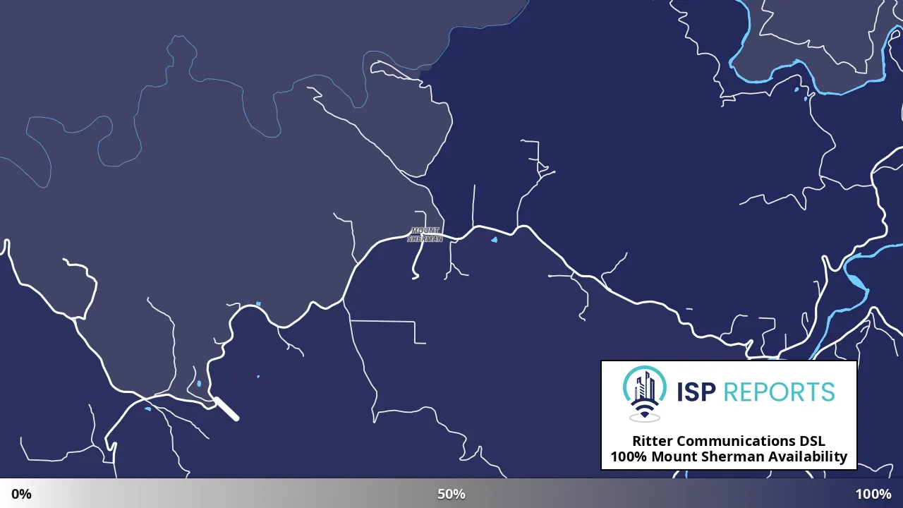 Mount Sherman, AR map of internet availability