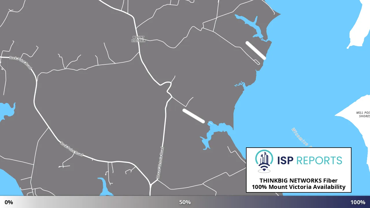 Mount Victoria, MD map of internet availability
