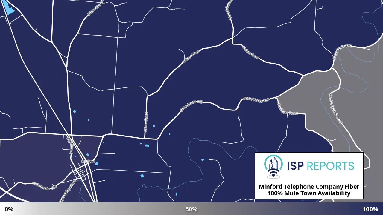 Mule Town, OH map of internet availability