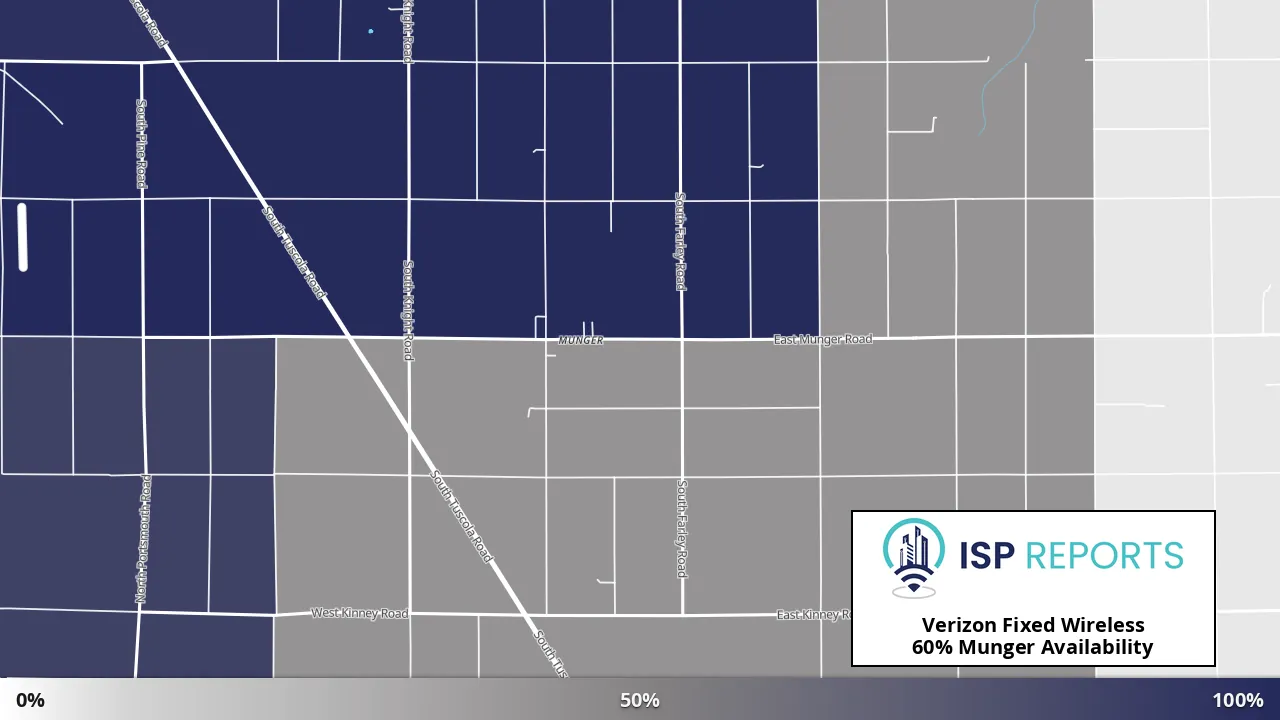 Munger, MI map of internet availability