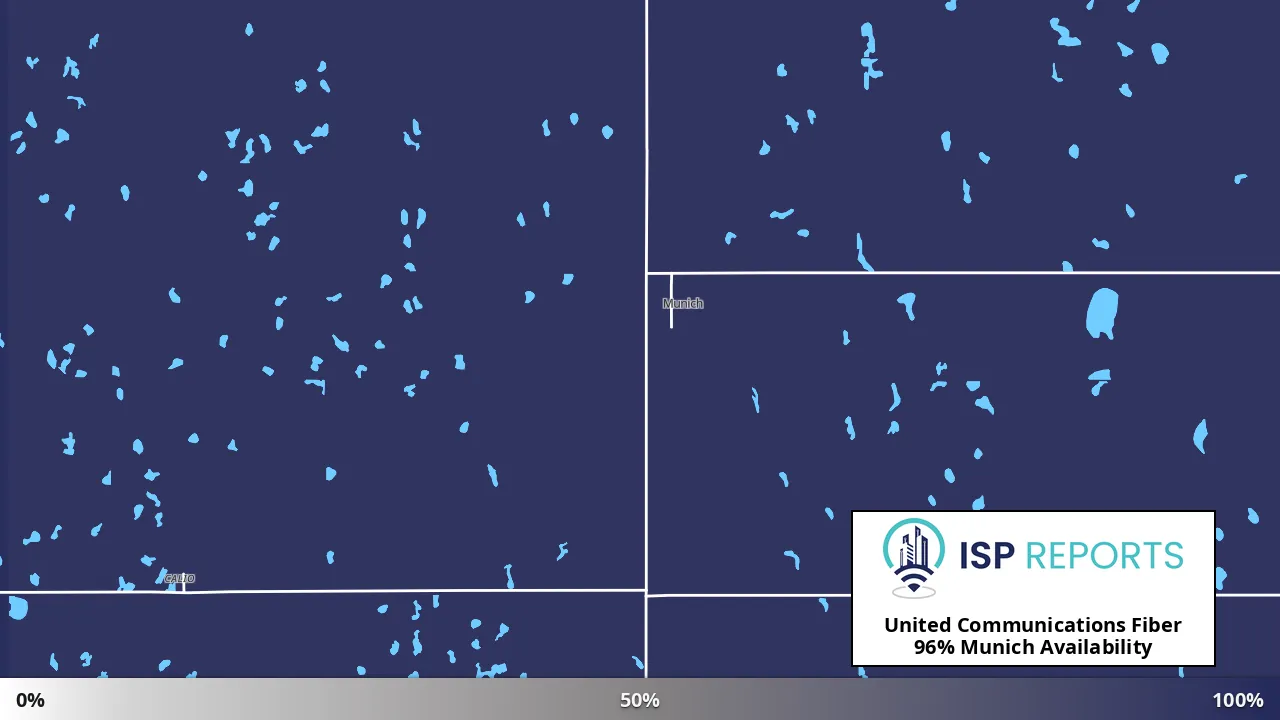 Munich, ND map of internet availability