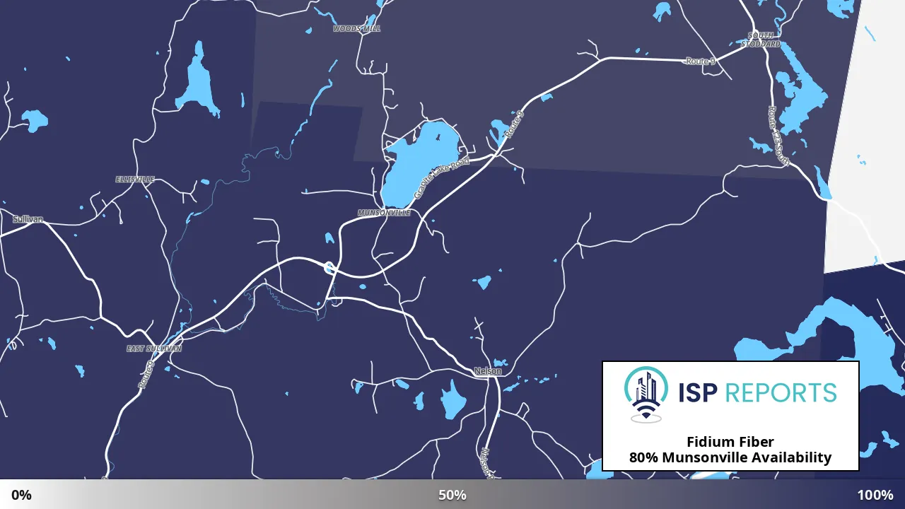 Munsonville, NH map of internet availability