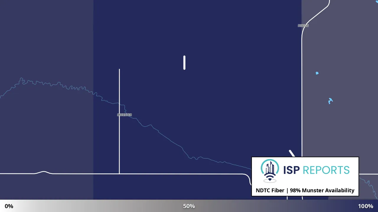 Munster, ND map of internet availability