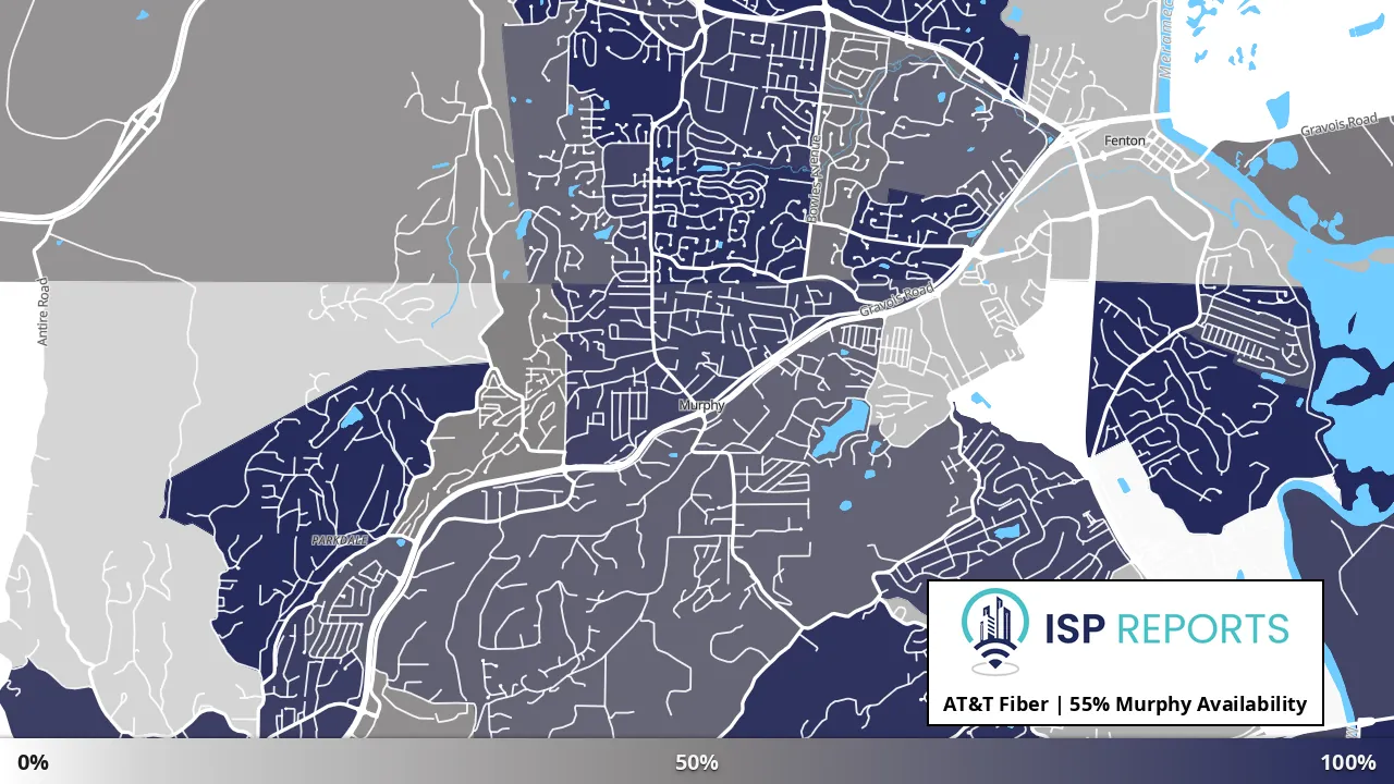 Murphy, MO map of internet availability