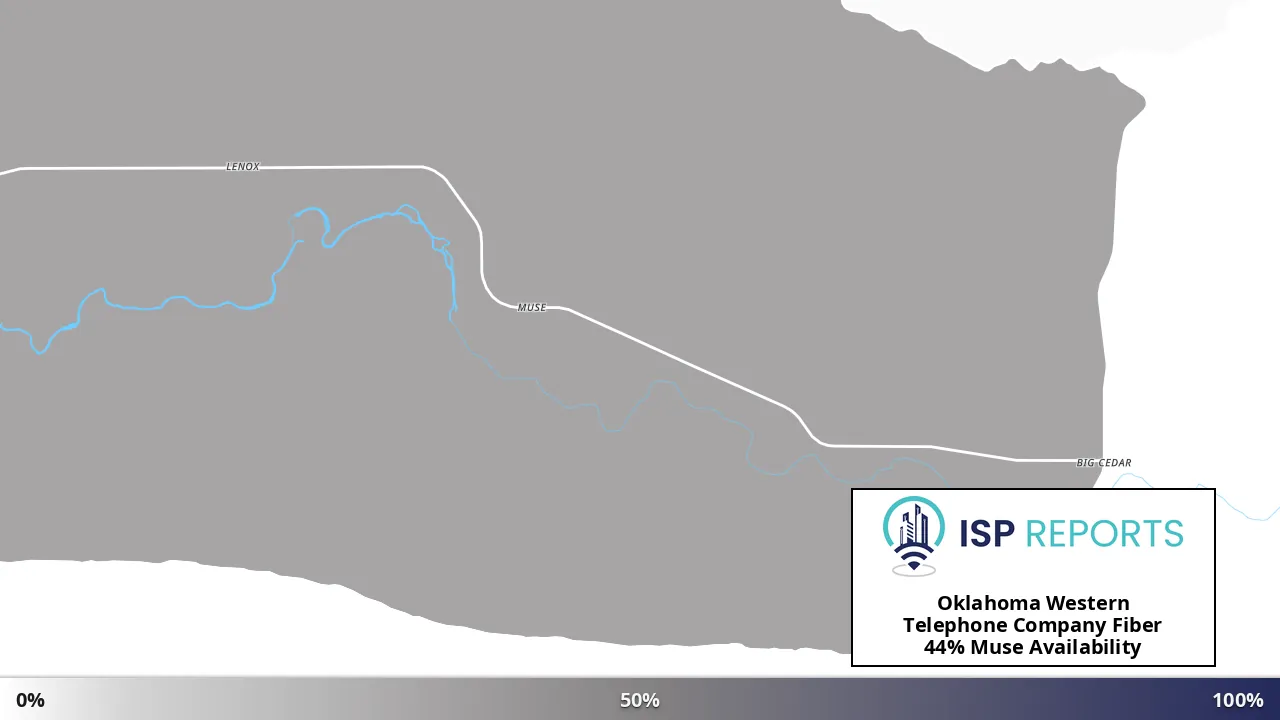 Muse, OK map of internet availability