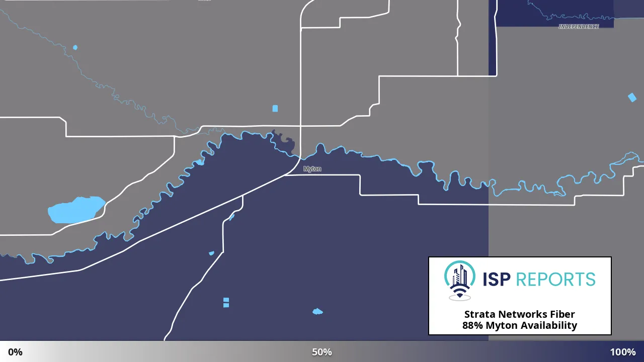 Myton, UT map of internet availability
