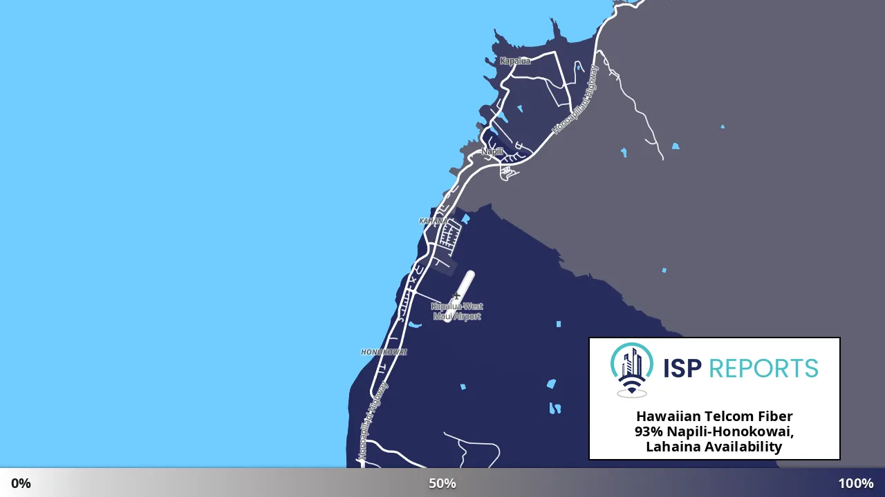 Napili-Honokowai, Lahaina, HI map of internet availability