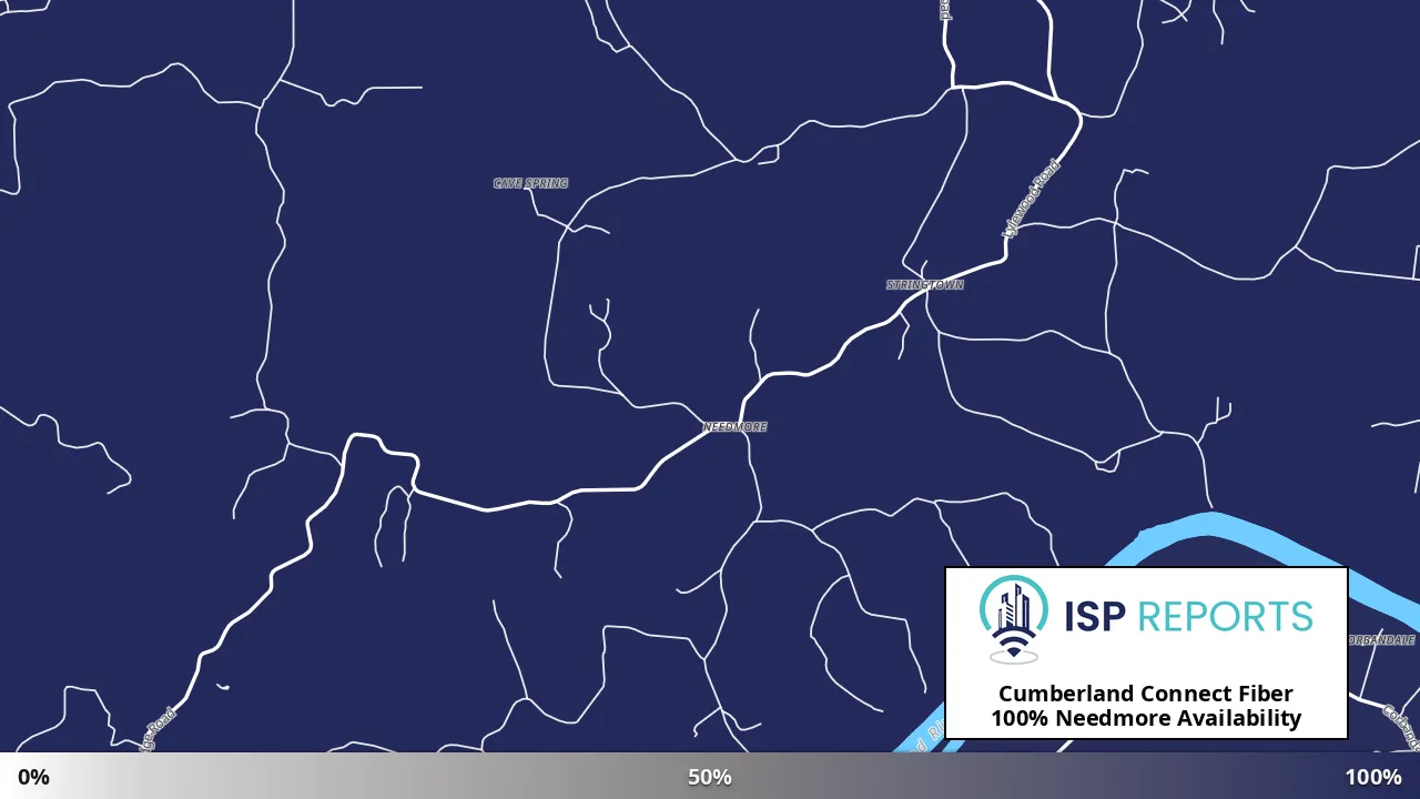 Needmore, TN map of internet availability
