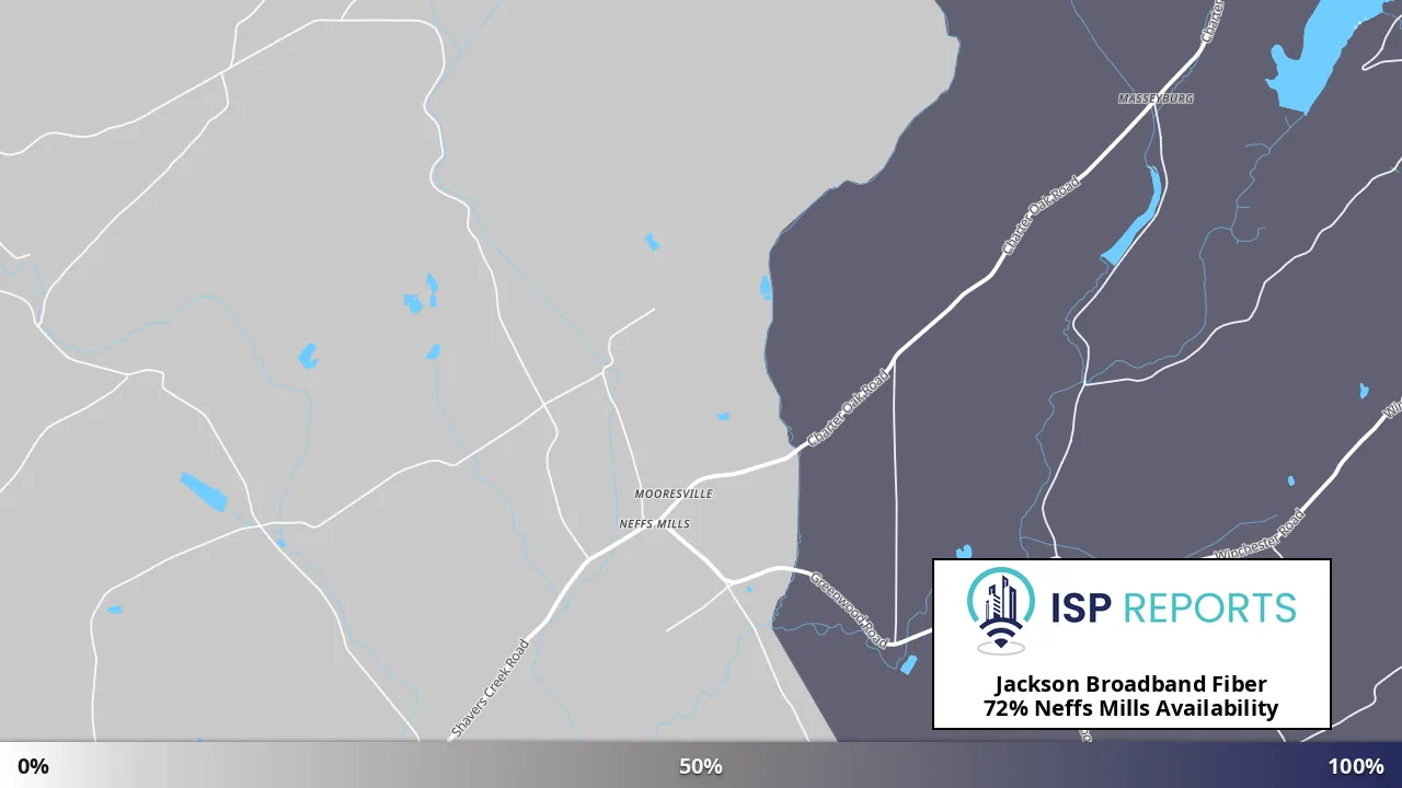 Neffs Mills, PA map of internet availability