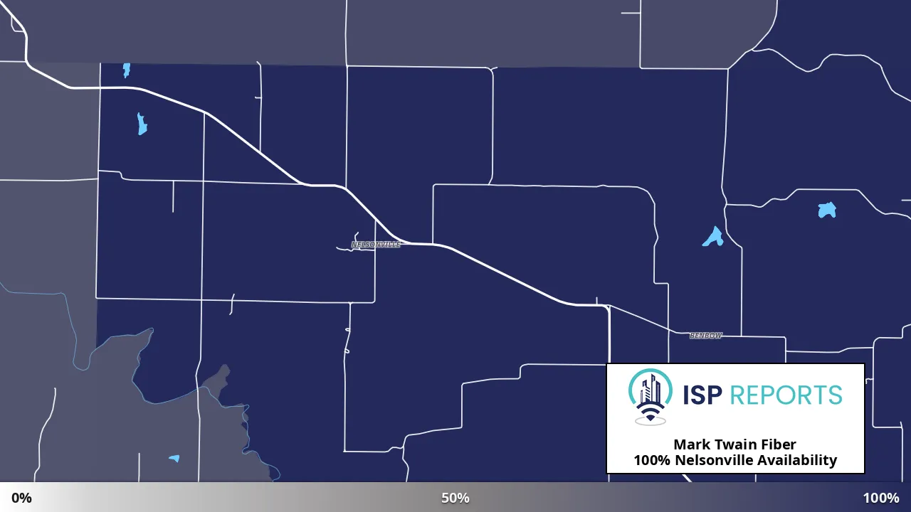 Nelsonville, MO map of internet availability