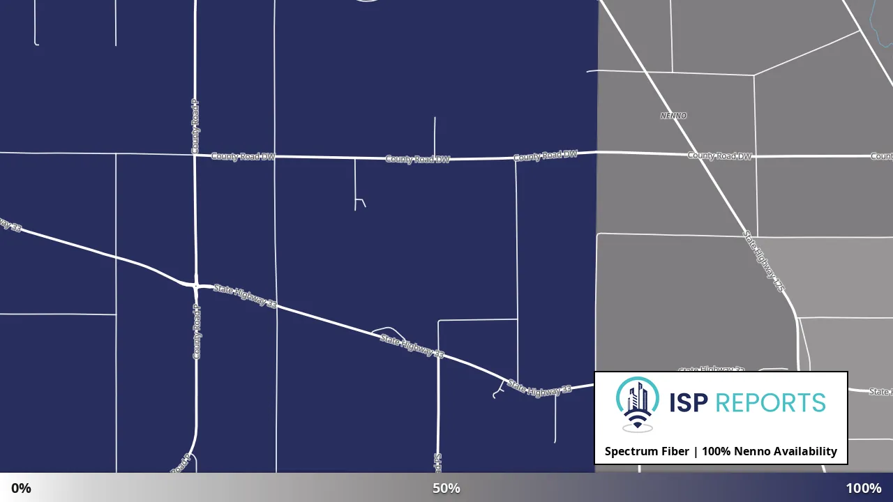 Nenno, WI map of internet availability