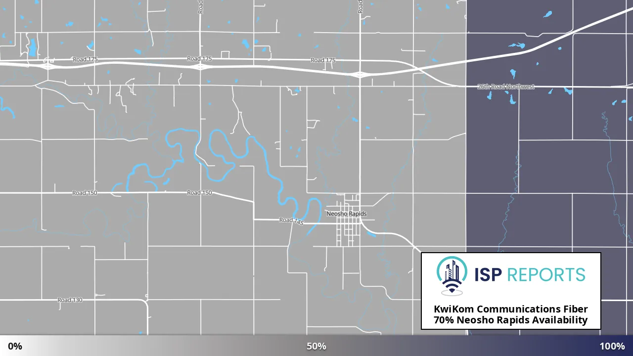 Neosho Rapids, KS map of internet availability